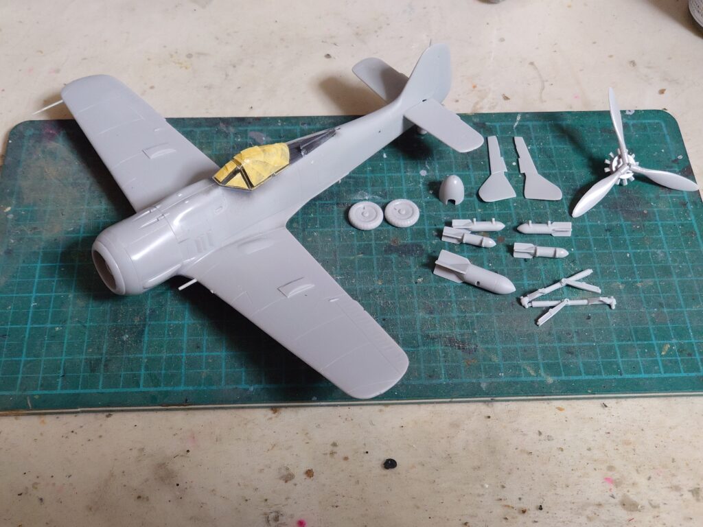 フォッケウルフ制作途中 タミヤ 1/72 フォッケウルフFw190A-3 製作記④(完成) | 模型大隊