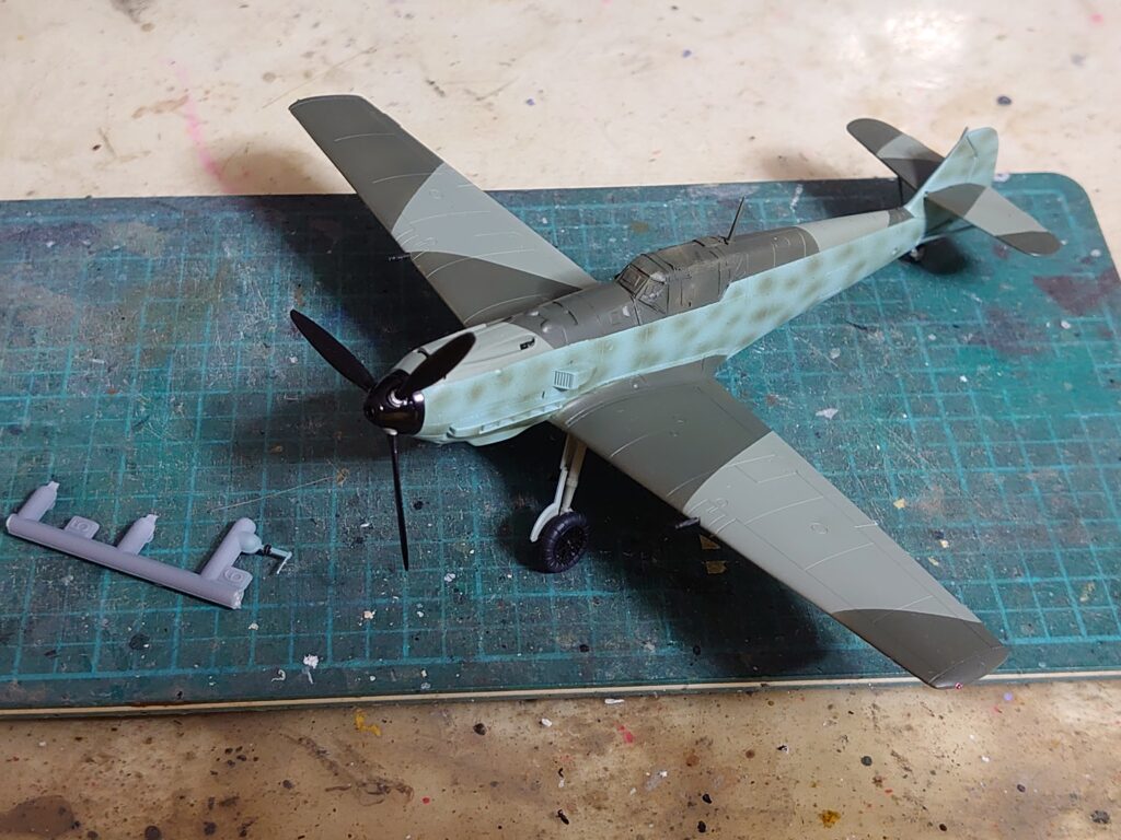 タミヤ1/72「メッサーシュミット」完成品 タミヤ1/72「メッサーシュミットBf109E-3」完成 | たけざくのプラモ