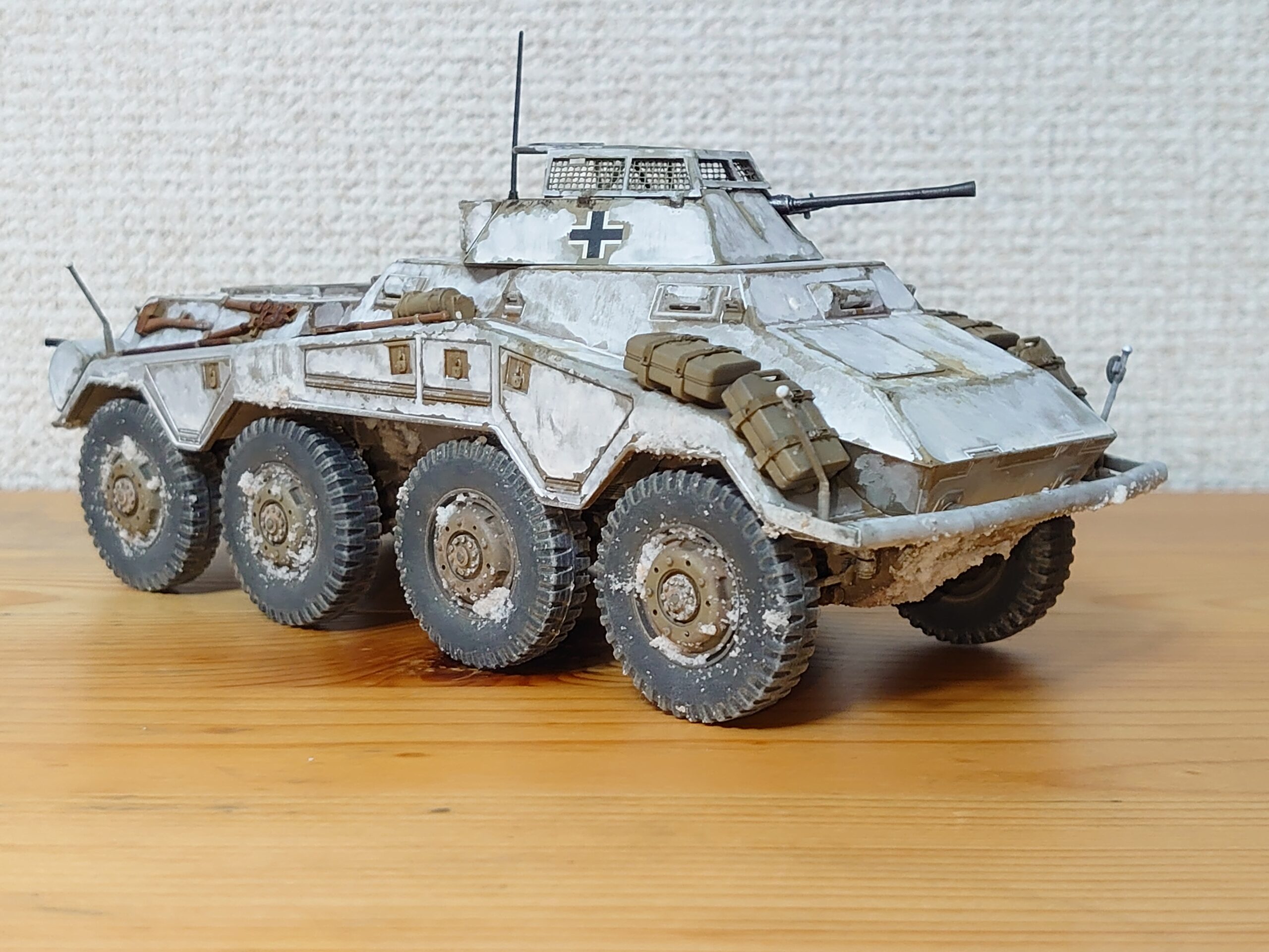 タミヤイタレリ 重装甲車Sd.Kfz.234/1 製作記⑥(完成) | 模型大隊戦闘日誌