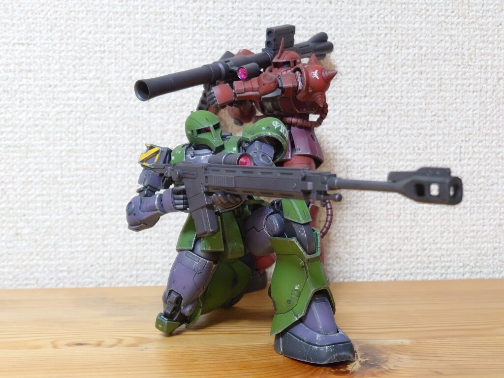 HGオリジンザク改造完成品 HG ザクI(オリジン版・デニム機) 製作記③ | 模型大隊戦闘日誌