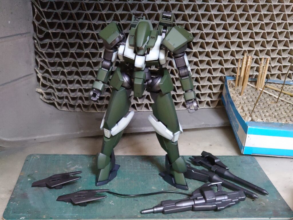HG 1/144モビルレギンレイズ(ジュリエッタ機)塗装済 完成品 HG モビルレギンレイズ(ジュリエッタ機) 製作記④ | 模型大隊戦闘日誌